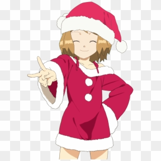 View Samegoogleiqdbsaucenao Merry Karismasu , - Santa Hat Anime Girl, HD Png Download