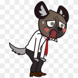Aggretsuko Character Haida The Spotted Hyena Panting - Cartoon, HD Png Download