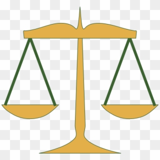 Judge Scale Clip Art - Scales Of Justice Clip Art, HD Png Download