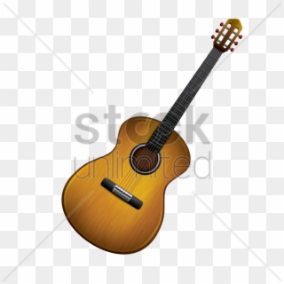 Acoustic Guitar Vector Image - Acoustic Guitar, HD Png Download