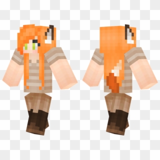 Foxy Lady Fox Ears, Minecraft Girl Skins - Minecraft Skin 尾巴, HD Png Download