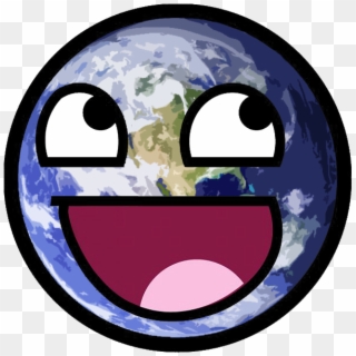 Epic World Planet - Open Mouth Happy Face, HD Png Download