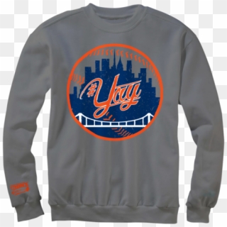 Chinx Yay Mets Crew Neck - Long-sleeved T-shirt, HD Png Download