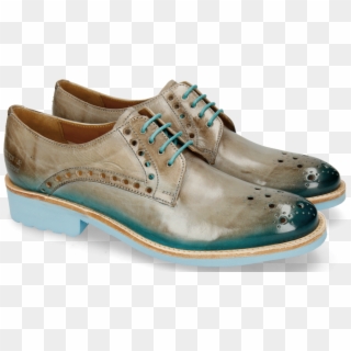 Derby Shoes Amelie 7 Oxygen Shade Ice Blue Turquoise - Leather, HD Png Download
