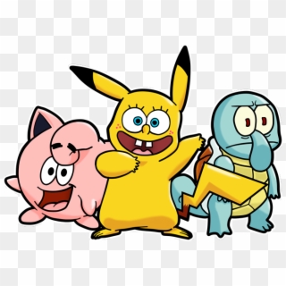 Pikachu And Spongebob Friends Preview - Spongebob And Patrick, HD Png Download