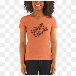 Badass Runner Ladies Tee - T-shirt, HD Png Download