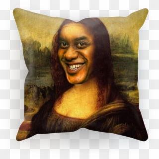Ainsley Harriott As The Mona Lisa ﻿sublimation Cushion - Mona Lisa Ainsley, HD Png Download