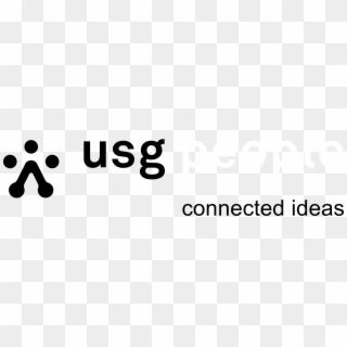 Usg Connected Ideas Logo Black And White, HD Png Download