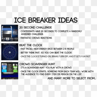 Ice Breaker Ideas , Png Download - Ice Breaker Ideas, Transparent Png