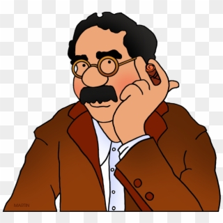 Free Occupations Clip Art By Phillip Martin, Groucho - Cartoon, HD Png Download