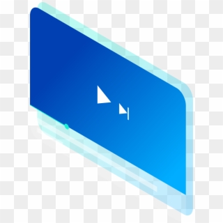 Tv App On Connected Tv - Electric Blue, HD Png Download