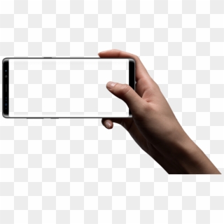 Samsung Galaxy The Official - Hands Holding Phone Png, Transparent Png