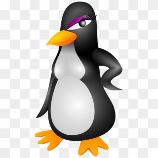 Free Penguin Clipart - Girl Penguin, HD Png Download