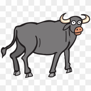 Cow Vector Buffalo Indian - Buffalo Clipart Png, Transparent Png