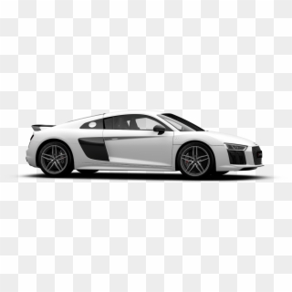 2 Seater Cars In India - Audi R8 White Background, HD Png Download