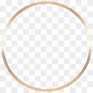 Written By Dreamland In Gold Circular Border On 26 - Transparent Background Circle Frame Png, Png Download