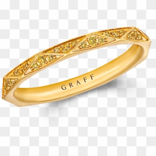 A Graff Yellow Gold Laurence Graff Signature Wedding - Ring, HD Png Download