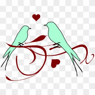 Clip Art Royalty Free Clipartly Comclipartly Com - Love Birds Black And White, HD Png Download