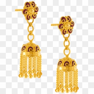 22k Yellow Gold Earrings - Earrings, HD Png Download