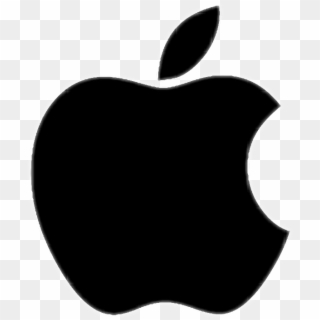 Apple Iphone Clipart Picsart Png - Apple Logo Bw, Transparent Png