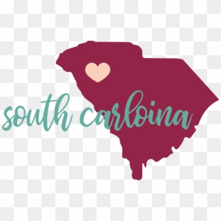 South Carolina State Svg Cut File - Calligraphy, HD Png Download