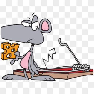 Trap Clipart Small - Cartoon Mouse In Trap, HD Png Download