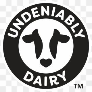 Undeniably Dairy Logo Bw White Back Black Tm - Undeniably Dairy Logo, HD Png Download