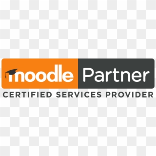 Moodle Partner Logo Landscape - Graphic Design, HD Png Download