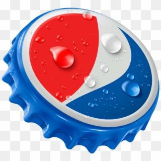 New Bottle Cap Logo Pepsi Clipped Rev - Pepsi Bottle Cap Logo, HD Png Download