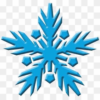 Cool Blue Snowflake, HD Png Download