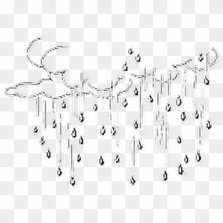 #clouds #rain #filter #aesthetic #overlay - Simple Drawing, HD Png Download