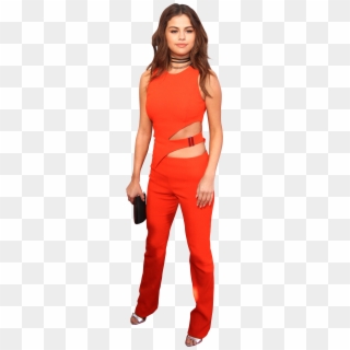 Selena Gomez In A Red Dress Png - Girl, Transparent Png