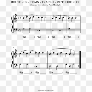Boute - En - Train - Track 8 - Me'thode Rose Piano - Music, HD Png Download