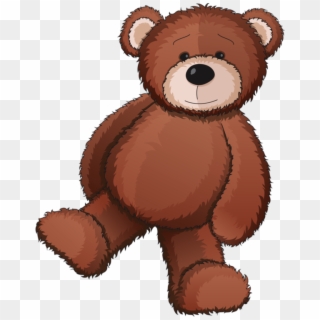 Gummy Bear Clipart Stuffed Animal - Brown Teddy Bear Clip Art, HD Png Download