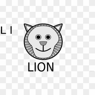 Graphic Stock Lion Face Black And White Clipart - Lion Face Clip Art, HD Png Download