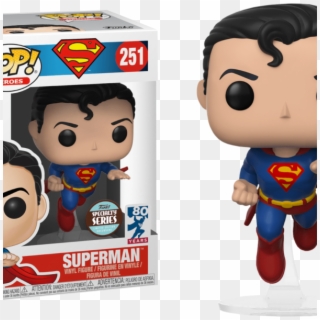 Superman Flying Superman 80th Anniversary Pop Exclusive - Superman Specialty Series Funko Pop, HD Png Download