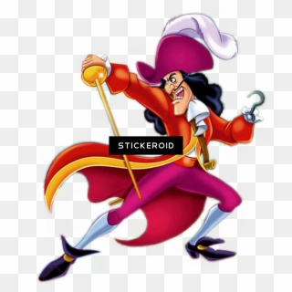 Captain Hook Cartoons Disney, HD Png Download