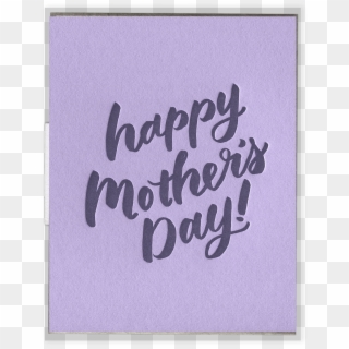 Mother's Day Script Letterpress Greeting Card - Christmas Card, HD Png Download