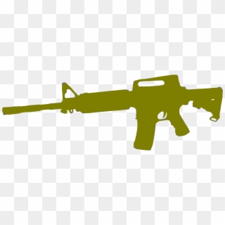 This Free Icons Png Design Of Silhouette Arme 03 - Airsoft M4 Green Gas, Transparent Png