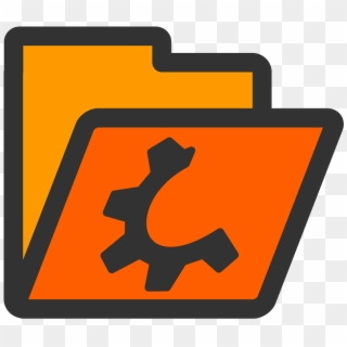 Folder, Open, Orange, Directory, Computer - Diretorio Icon, HD Png Download