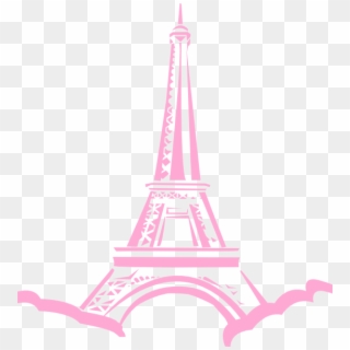 Pink Eiffel Tower Png, Transparent Png