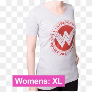 Wonder Woman Red Logo Women's T-shirt - Emblem, HD Png Download