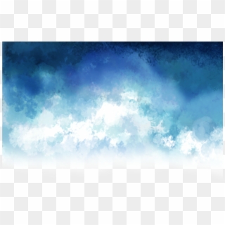#blue #cloud #smoke #overlay - Vector Azul Cielo, HD Png Download