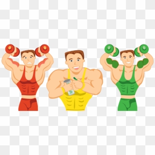Making Muscle Animated For Free On Mbtskoudsalg Png - Transparent Cartoon Strong Man, Png Download