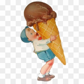 Icecream - Vintage Ice Cream Cone Clip Art, HD Png Download