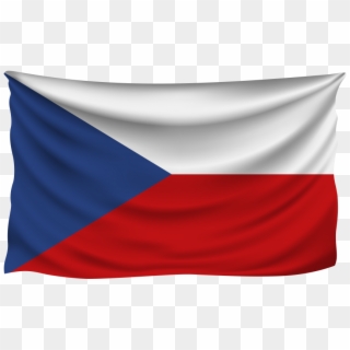 Czech Republic Wrinkled Flag - Czech Republic Flag Png, Transparent Png