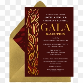 Golden Brushstrokes Invitation In Red Brush Strokes, - Dntel After Parties 1, HD Png Download