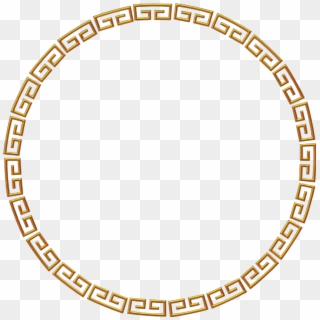 #marco #frame #borde #border #metal #ornamental #decorative - Greek Circle Border Png, Transparent Png