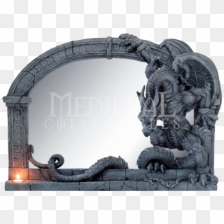 Chained Dragon Wall Mirror - Mirror, HD Png Download