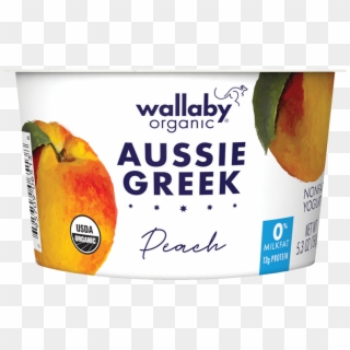 Wallaby Peach Organic Greek Nonfat Yogurt - Wallaby Yogurt, HD Png Download